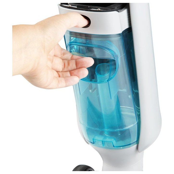 Aspirateur balai laveur - DOMO DO253SW - 10 000 Pa - 35 min - 75 m² - 450 ml - Blanc / Bleu Aspirateur balai laveur - DOMO DO253SW - 10 000 Pa - 35 min - 75 m² - 450 ml - Blanc / Bleu