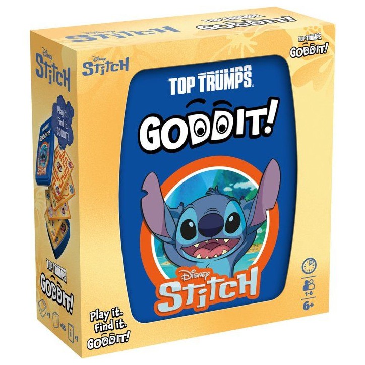 GODDIT - Top Trumps Stitch - Jeu de cartes - WINNING MOVES - 1 a 6 joueurs - Des 6 ans GODDIT - Top Trumps Stitch - Jeu de cartes - WINNING MOVES - 1 a 6 joueurs - Des 6 ans