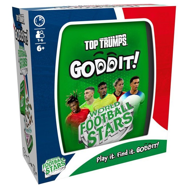 GODDIT - Top Trumps World Football Stars - Jeu de cartes - WINNING MOVES - 1 a 6 joueurs - Des 6 ans GODDIT - Top Trumps World Football Stars - Jeu de cartes - WINNING MOVES - 1 a 6 joueurs - Des 6 ans