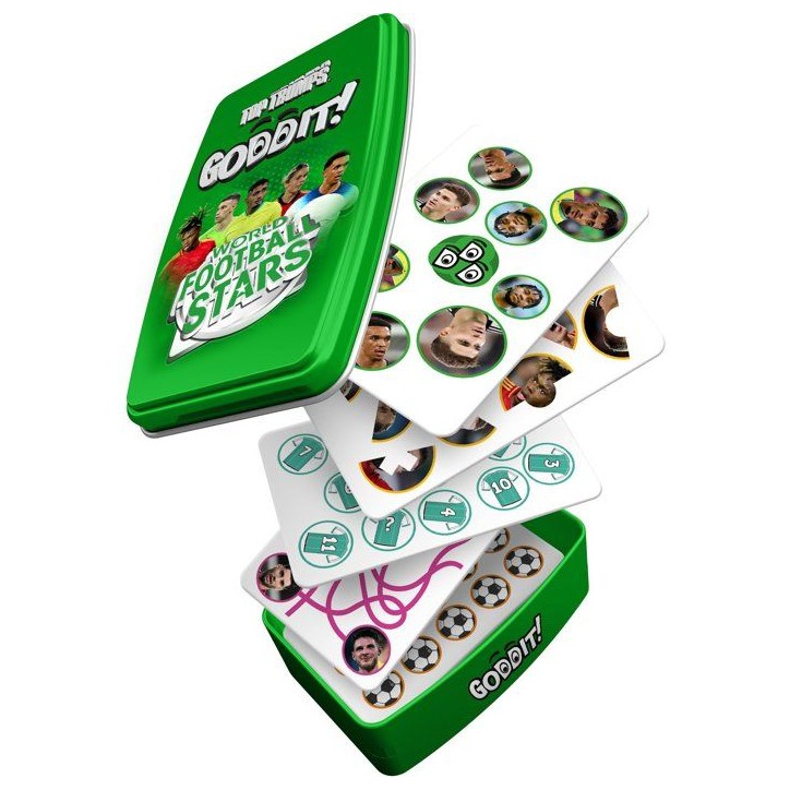 GODDIT - Top Trumps World Football Stars - Jeu de cartes - WINNING MOVES - 1 a 6 joueurs - Des 6 ans GODDIT - Top Trumps World Football Stars - Jeu de cartes - WINNING MOVES - 1 a 6 joueurs - Des 6 ans