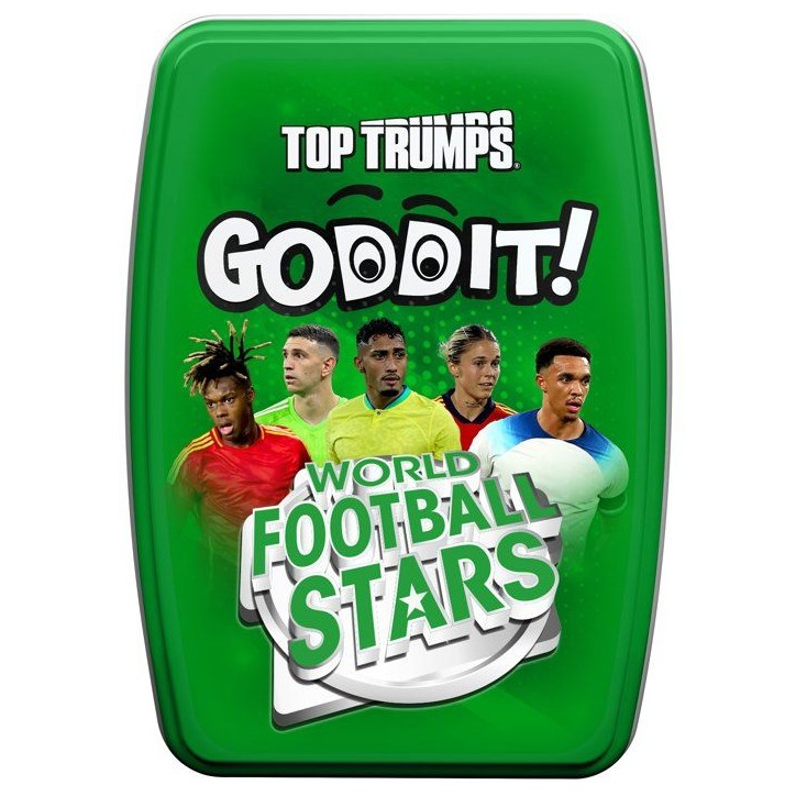 GODDIT - Top Trumps World Football Stars - Jeu de cartes - WINNING MOVES - 1 a 6 joueurs - Des 6 ans GODDIT - Top Trumps World Football Stars - Jeu de cartes - WINNING MOVES - 1 a 6 joueurs - Des 6 ans