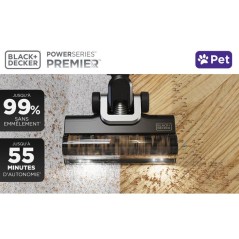 Aspirateur Balai PowerSeries Premier BLACK+DECKER BSV520BRP-QW - 18V 2,0 Ah - Multifonctions - Spécial animaux