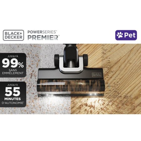 Aspirateur Balai PowerSeries Premier BLACK+DECKER BSV520BRP-QW - 18V 2,0 Ah - Multifonctions - Spécial animaux