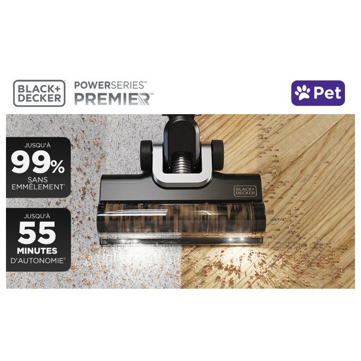 Aspirateur Balai PowerSeries Premier BLACK+DECKER BSV520BRP-QW - 18V 2,0 Ah - Multifonctions - Spécial animaux Aspirateur Balai PowerSeries Premier BLACK+DECKER BSV520BRP-QW - 18V 2,0 Ah - Multifonctions - Spécial animaux