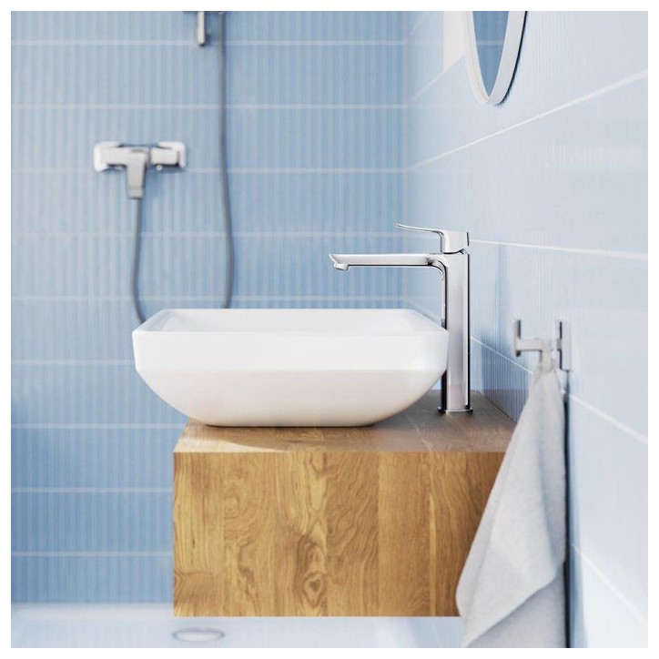 Mitigeur de lavabo - GROHE DICE - Taille XL - Corps lisse sans vidage - Chrome Mitigeur de lavabo - GROHE DICE - Taille XL - Corps lisse sans vidage - Chrome