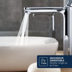 Mitigeur de lavabo - GROHE DICE - Taille XL - Corps lisse sans vidage