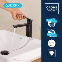 Mitigeur de lavabo - GROHE DICE - Taille XL - Corps lisse sans vidage
