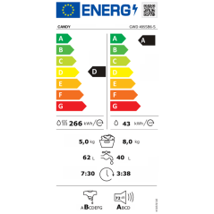 Lave-linge séchant CANDY GWD 485SB6-S ProWash&Dry 300 - 8 / 5 kg - In