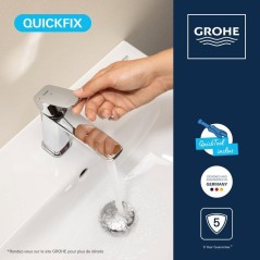 Mitigeur de lavabo - GROHE DICE - Taille M - Cartouche Ch3 & clic-clac
