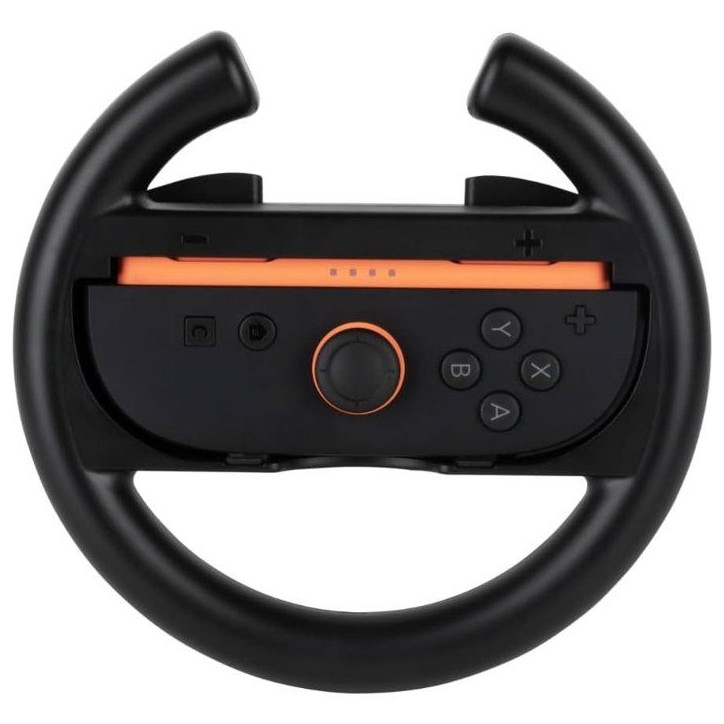 Paire de volants de course - Manettes Joy-Con Nintendo Switch 2 - Konix - Plastique - Noir Paire de volants de course - Manettes Joy-Con Nintendo Switch 2 - Konix - Plastique - Noir