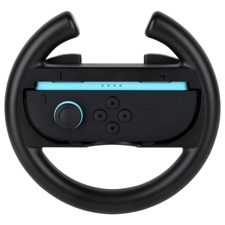 Paire de volants de course - Manettes Joy-Con Nintendo Switch 2 - Konix - Plastique - Noir Paire de volants de course - Manettes Joy-Con Nintendo Switch 2 - Konix - Plastique - Noir