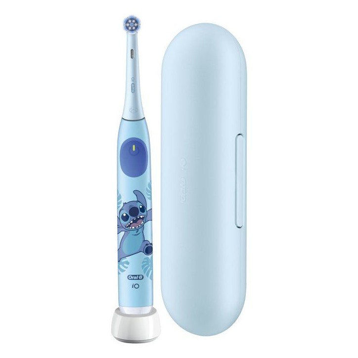 Brosse a dents électrique Stitch - ORAL-B - iO Kids6+ - Pour enfant - Bleu - Micro-vibrations - Rechargeable - Disney - Des 6 a