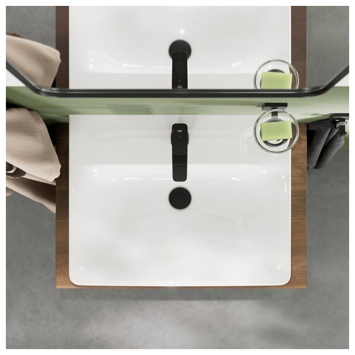 Mitigeur de lavabo - GROHE DICE - Taille S - Cartouche Ch3 & vidage clic-clac - Noir mat Mitigeur de lavabo - GROHE DICE - Taille S - Cartouche Ch3 & vidage clic-clac - Noir mat