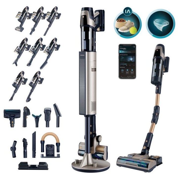 Aspirateur Balai Laveur - CECOTEC RZ90 AI AquaPet Flex Connected - 310 AW - 110 min - 200 m² - Or Aspirateur Balai Laveur - CECOTEC RZ90 AI AquaPet Flex Connected - 310 AW - 110 min - 200 m² - Or