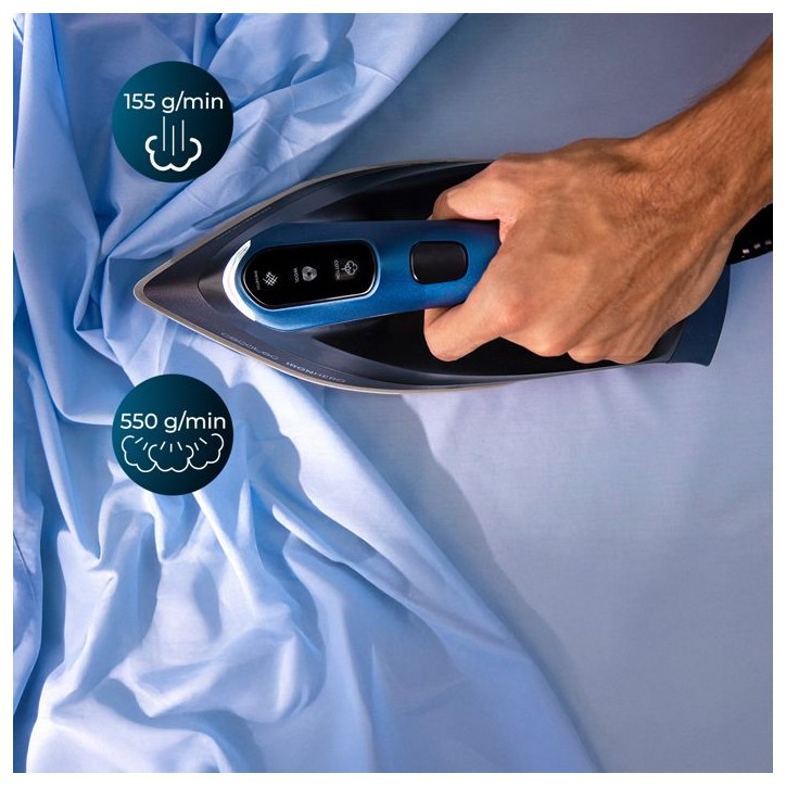 Centrale vapeur - CECOTEC - IronHeroH-3000 Station Geyser - 3000 W - 600 g/min - Noir / Bleu Centrale vapeur - CECOTEC - IronHeroH-3000 Station Geyser - 3000 W - 600 g/min - Noir / Bleu
