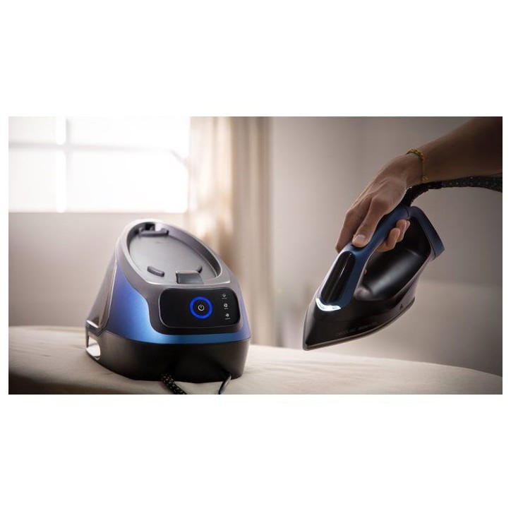 Centrale vapeur - CECOTEC - IronHeroH-3000 Station Geyser - 3000 W - 600 g/min - Noir / Bleu Centrale vapeur - CECOTEC - IronHeroH-3000 Station Geyser - 3000 W - 600 g/min - Noir / Bleu