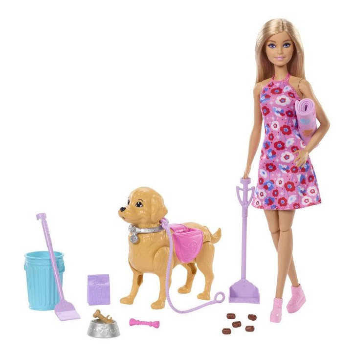 Poupée - MATTEL - JJB46 - Chiot qui marche - Fait ses besoins - Accessoires inclus Poupée - MATTEL - JJB46 - Chiot qui marche - Fait ses besoins - Accessoires inclus