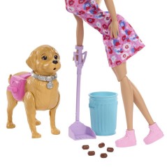 Poupée - MATTEL - JJB46 - Chiot qui marche - Fait ses besoins - Acces