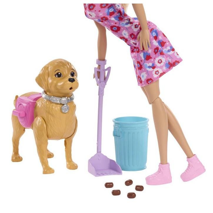 Poupée - MATTEL - JJB46 - Chiot qui marche - Fait ses besoins - Accessoires inclus Poupée - MATTEL - JJB46 - Chiot qui marche - Fait ses besoins - Accessoires inclus