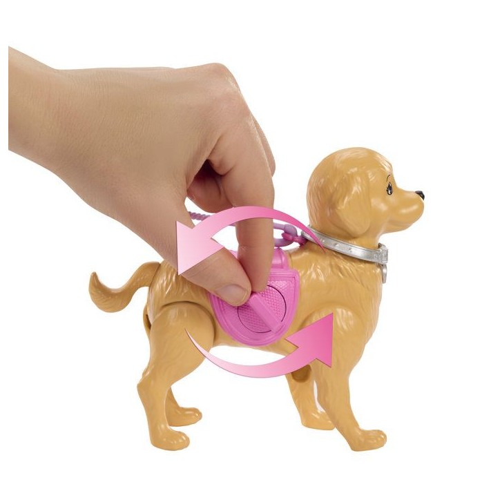 Poupée - MATTEL - JJB46 - Chiot qui marche - Fait ses besoins - Accessoires inclus Poupée - MATTEL - JJB46 - Chiot qui marche - Fait ses besoins - Accessoires inclus
