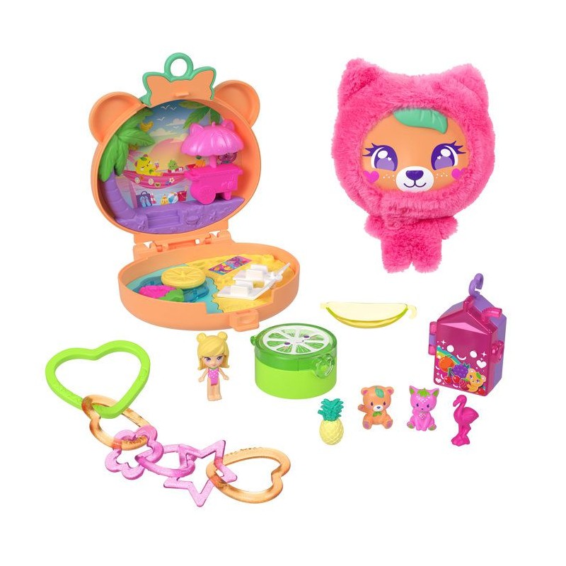 Coffret Polly Pocket - MATTEL - JKC79 - Peluche amovible - Hamac oscil
