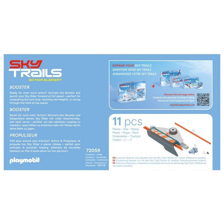PLAYMOBIL Set d'action 72059 Sky Trails - Track booster
