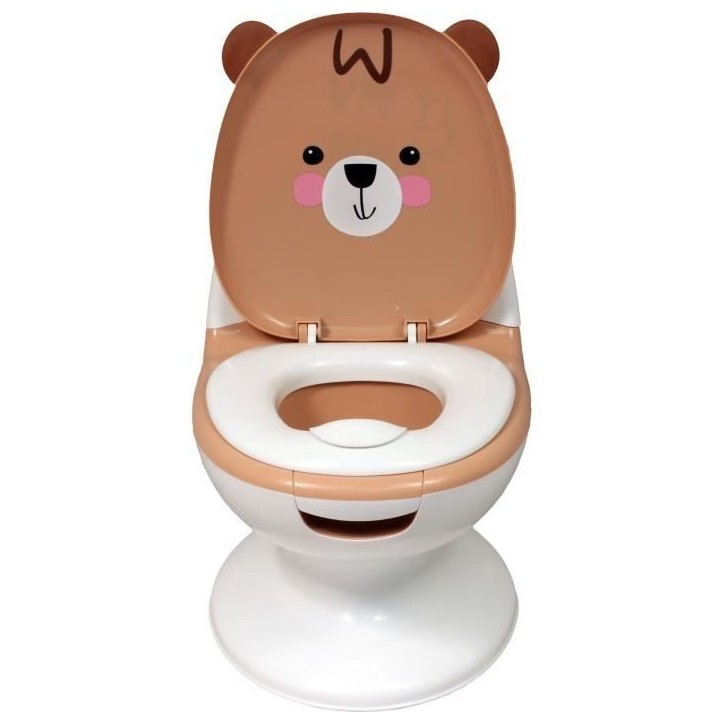 Pot bébé éducatif BAMBISOL - Couvercle et siege rabattable - Manette chasse-d'eau Pot bébé éducatif BAMBISOL - Couvercle et siege rabattable - Manette chasse-d'eau