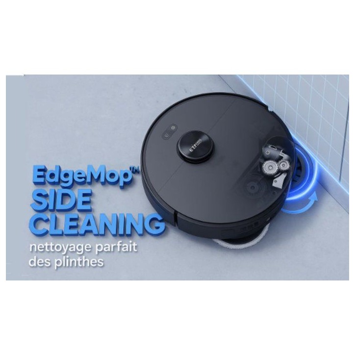 Robot Aspirateur Laveur - EZICLEAN PureFlow MAX - 14 000 Pa - AquaClean Auto-Refresh - EdgeMop Cleaning Robot Aspirateur Laveur - EZICLEAN PureFlow MAX - 14 000 Pa - AquaClean Auto-Refresh - EdgeMop Cleaning