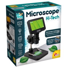 Microscope numérique - LISCIANIGIOCHI - I'M A GENIUS - Jusqu'a 1000× - Écran IPS 4,3 - 8 LED réglables