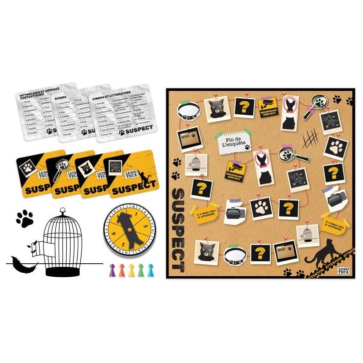 Suspect - Jeu de Bluff & Stratégie - LUDOTECA - LISCIANIGIOCHI - a partir de 3 joueurs - Des 12 ans Suspect - Jeu de Bluff & Stratégie - LUDOTECA - LISCIANIGIOCHI - a partir de 3 joueurs - Des 12 ans