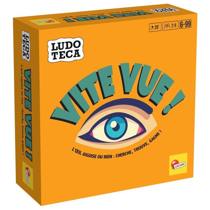 Vite Vue! - Jeu d'Observation - LUDOTECA - LISCIANIGIOCHI - 167 Jetons - De 2 a 5 joueurs - Des 6 ans Vite Vue! - Jeu d'Observation - LUDOTECA - LISCIANIGIOCHI - 167 Jetons - De 2 a 5 joueurs - Des 6 ans