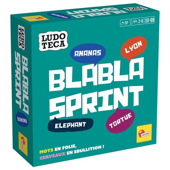 Blabla Sprint - Jeu de Mots - LUDOTECA - LISCIANIGIOCHI - De 2 a 6 joueurs - Des 10 ans Blabla Sprint - Jeu de Mots - LUDOTECA - LISCIANIGIOCHI - De 2 a 6 joueurs - Des 10 ans