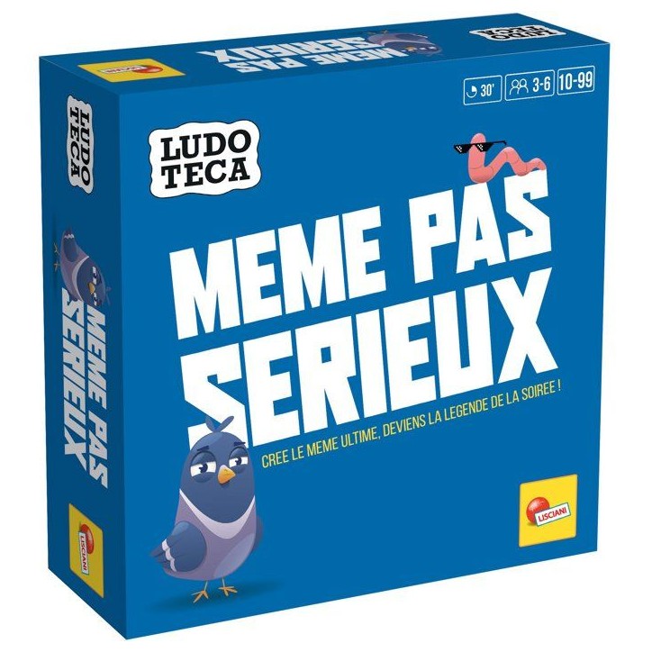 Meme Pas Sérieux - Jeu d'Humour - LUDOTECA - LISCIANIGIOCHI - De 3 a 6 joueurs - Des 10 ans