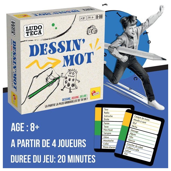 Dessin'Mot - Jeu de Dessin - LUDOTECA - LISCIANIGIOCHI - a partir de 4 joueurs - Des 8 ans Dessin'Mot - Jeu de Dessin - LUDOTECA - LISCIANIGIOCHI - a partir de 4 joueurs - Des 8 ans