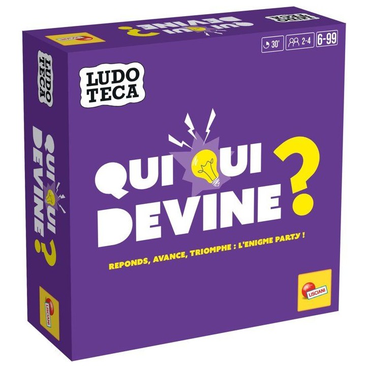 Qui Qui Devine? - Jeu d'Énigmes - LUDOTECA - LISCIANIGIOCHI - 2 a 4 joueurs - Des 6 ans Qui Qui Devine? - Jeu d'Énigmes - LUDOTECA - LISCIANIGIOCHI - 2 a 4 joueurs - Des 6 ans