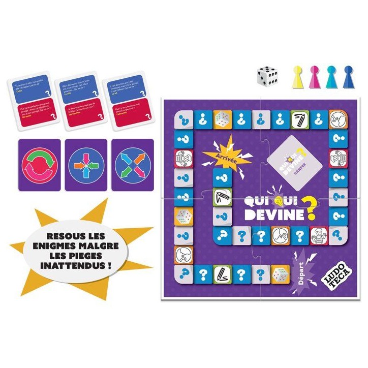 Qui Qui Devine? - Jeu d'Énigmes - LUDOTECA - LISCIANIGIOCHI - 2 a 4 joueurs - Des 6 ans Qui Qui Devine? - Jeu d'Énigmes - LUDOTECA - LISCIANIGIOCHI - 2 a 4 joueurs - Des 6 ans