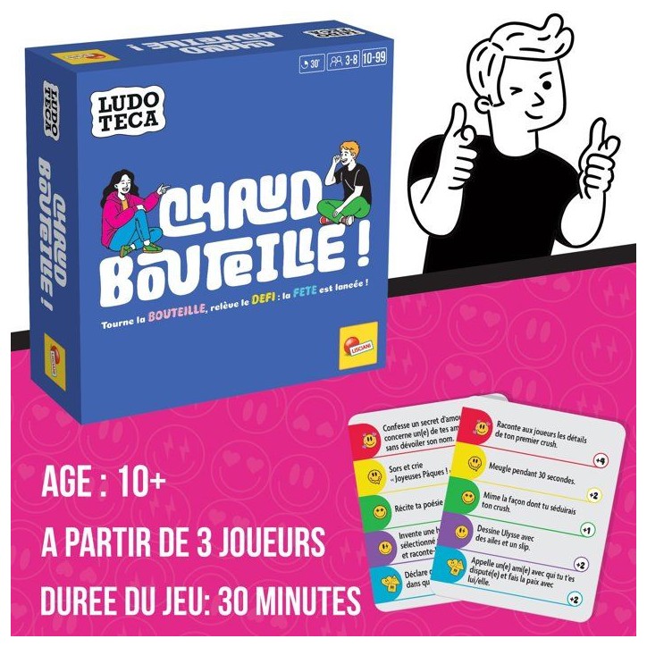 Chaud Bouteille! - Jeu de Défis - LUDOTECA - LISCIANIGIOCHI - 3 a 8 joueurs - Des 10 ans Chaud Bouteille! - Jeu de Défis - LUDOTECA - LISCIANIGIOCHI - 3 a 8 joueurs - Des 10 ans