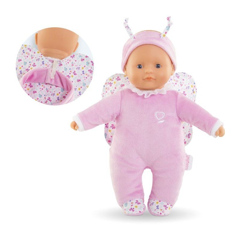 Mon Doudou - COROLLE - Pti' Coeur Papillon - 30 cm - Senteur vanille