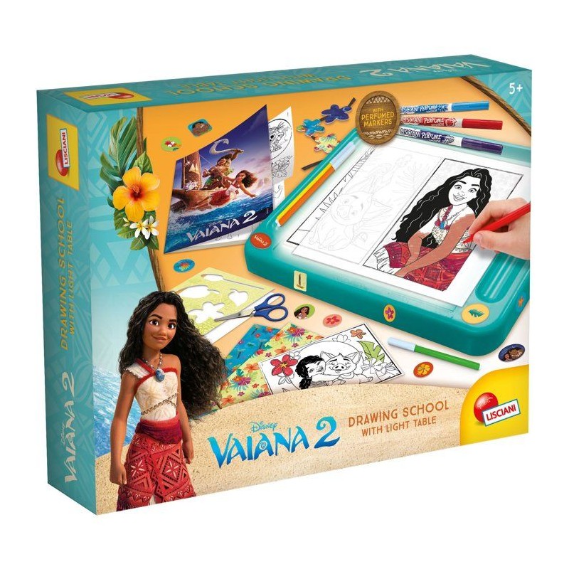 École de dessins avec table lumineuse - Vaiana 2 - LISCIANIGIOCHI - K