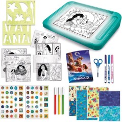 École de dessins avec table lumineuse - Vaiana 2 - LISCIANIGIOCHI - K