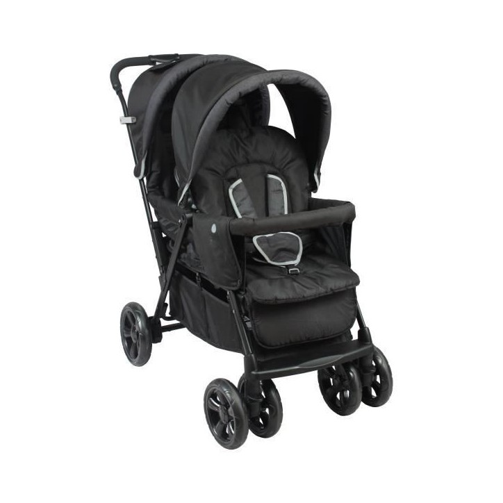 Poussette Double BAMBISOL - Toute équipée - Habillage pluie inclus - Pliage facile Poussette Double BAMBISOL - Toute équipée - Habillage pluie inclus - Pliage facile