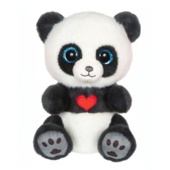 Peluche - GIPSY TOYS - SMOKY - Gris ardoise - 23 cm - Coeur sur le ven