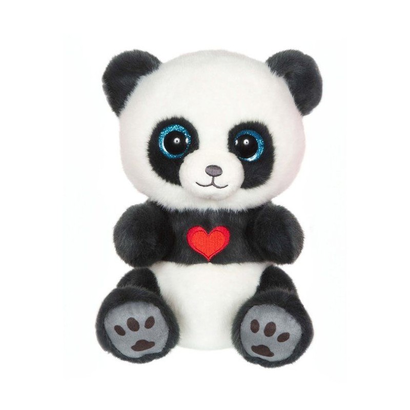 Peluche - GIPSY TOYS - SMOKY - Gris ardoise - 23 cm - Coeur sur le ven