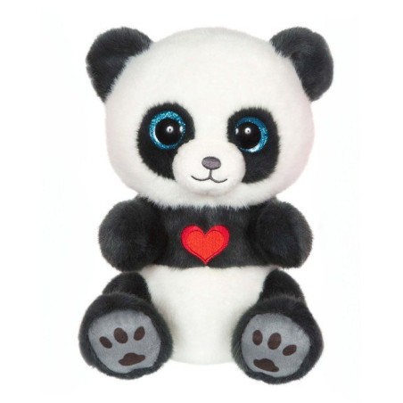 Peluche - GIPSY TOYS - SMOKY - Gris ardoise - 23 cm - Coeur sur le ven