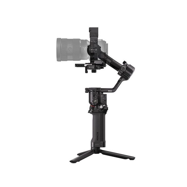 Stabilisateur caméra - DJI - RS 5 - Bluetooth - Rotation continue a 360° - Ecran tactile - Noir