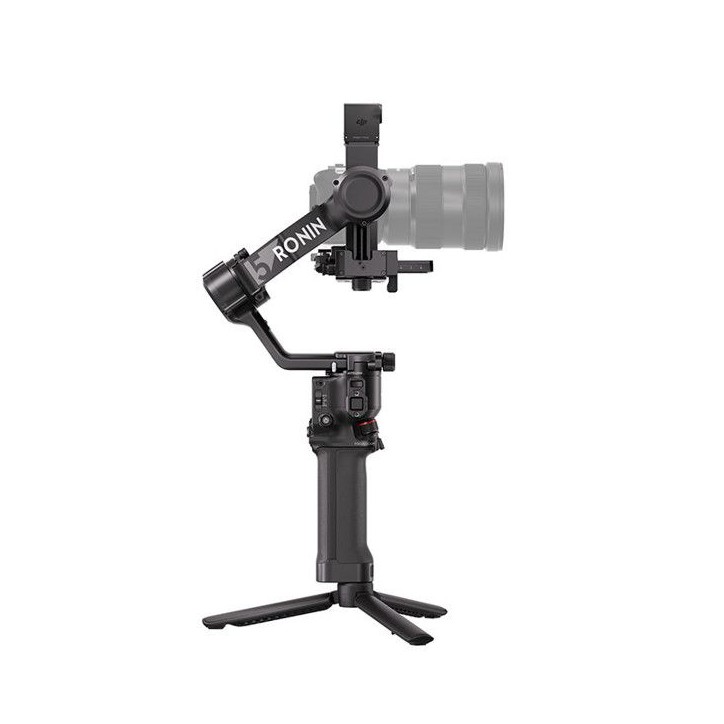 Stabilisateur caméra - DJI - RS 5 - Bluetooth - Rotation continue a 360° - Ecran tactile - Noir