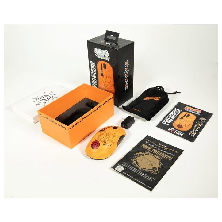 Souris gaming - Filaire/sans fil PC - KONIX - Naruto Shippuden - Édition Pro Collector Numérotée - Orange Souris gaming - Filaire/sans fil PC - KONIX - Naruto Shippuden - Édition Pro Collector Numérotée - Orange
