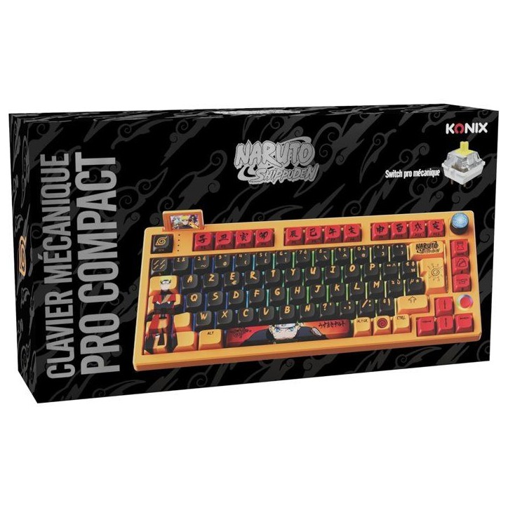 Clavier filaire/sans fil - Mécanique - KONIX - Naruto Shippuden - Édition Pro Collector Numérotée - AZERTY - LED RVB Clavier filaire/sans fil - Mécanique - KONIX - Naruto Shippuden - Édition Pro Collector Numérotée - AZERTY - LED RVB