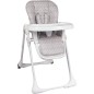 Chaise haute multipositions - BAMBISOL - Inclinable - Jusqu'a 3 ans - Beige / Blanc