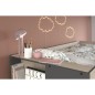 Lits superposés enfant avec rangements - PARISOT - Décor Chene Jackson et Gris Ombre - 2 x 90 x 200 cm - MIST